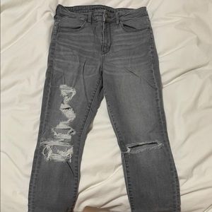 Stretchy high rise jeans
